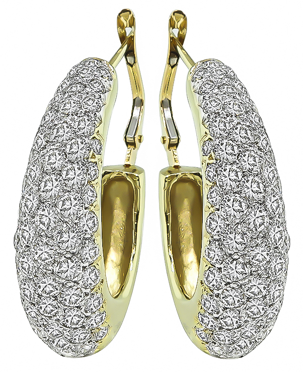 Estate Hammerman Brothers 3.75ct Diamond Earrings
