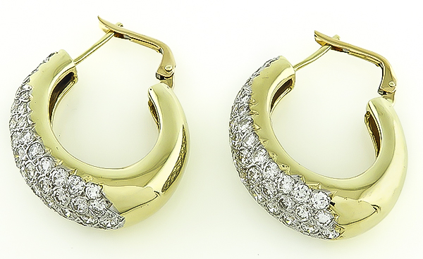 Estate Hammerman Brothers 3.75ct Diamond Earrings