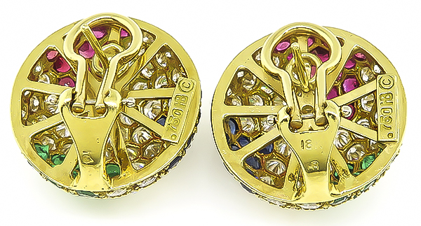 Hammerman Brothers Diamond Gold Earrings