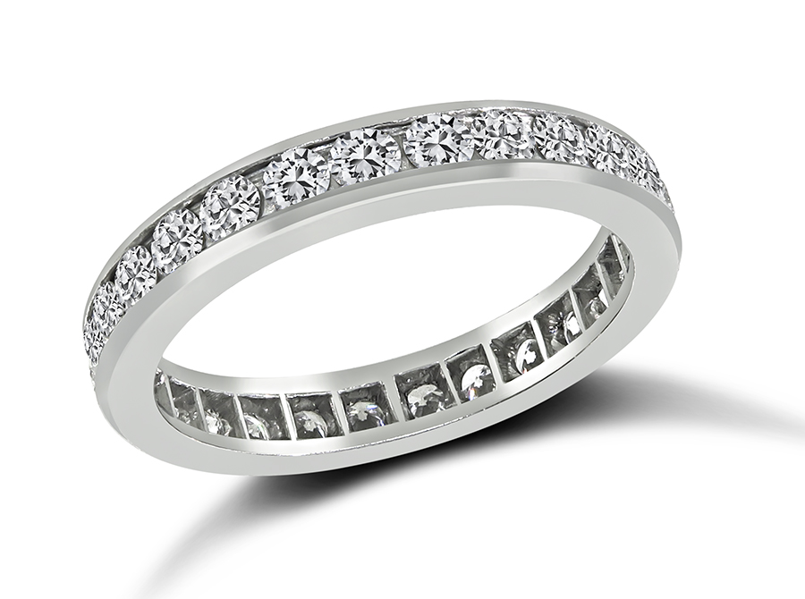 Estate Oscar Heyman Hammerman Brothers 1.00ct Diamond Eternity Wedding Band