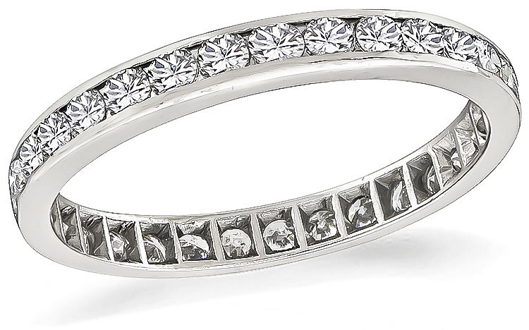 0.90ct Diamond Estate Eternity Wedding Band