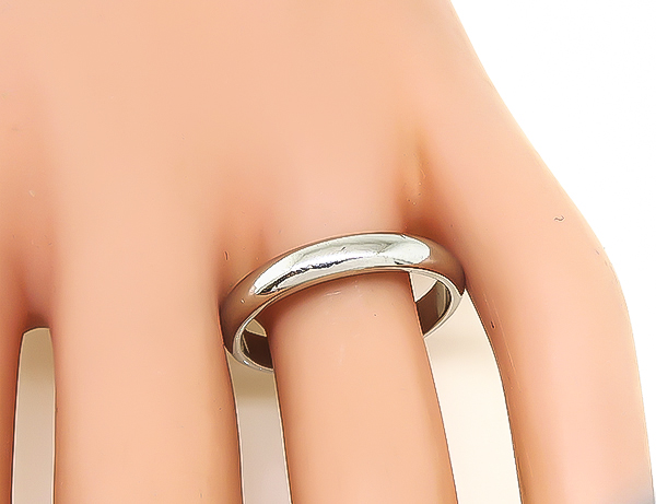 Estate 4mm Platinum Wedding Band