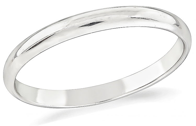 Estate Platinum Wedding Band