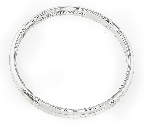 Estate Platinum Wedding Band