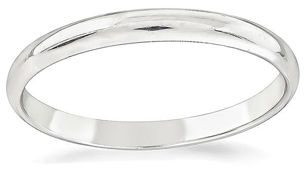 Estate Platinum Wedding Band