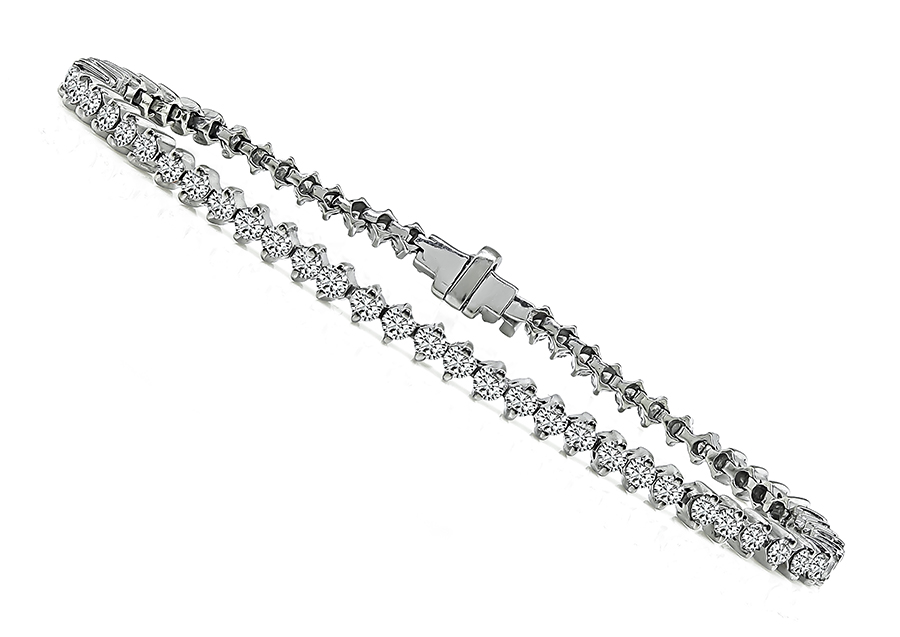 Estate Roberto Coin 3.25ct Diamond Tennis Bracelet