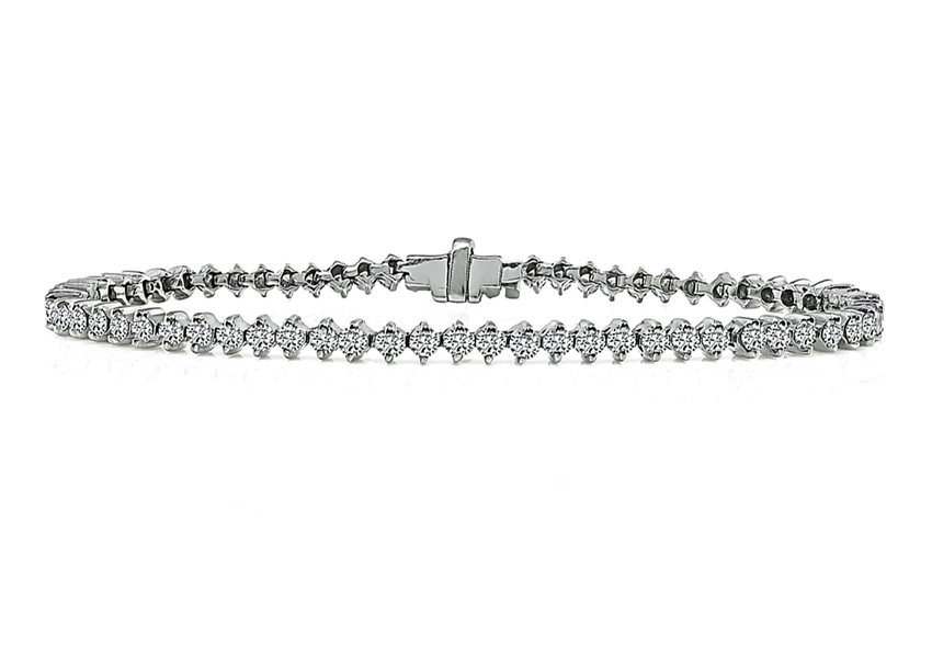 Estate Roberto Coin 3.25ct Diamond Tennis Bracelet