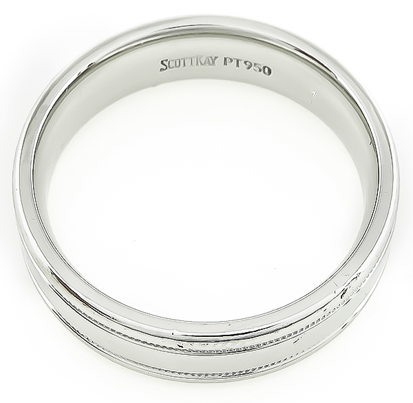 Estate Scott Kay Platinum Wedding Band