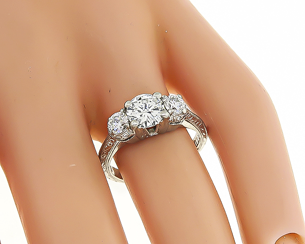 Estate 0.84ct Diamond Tacori Engagement Ring