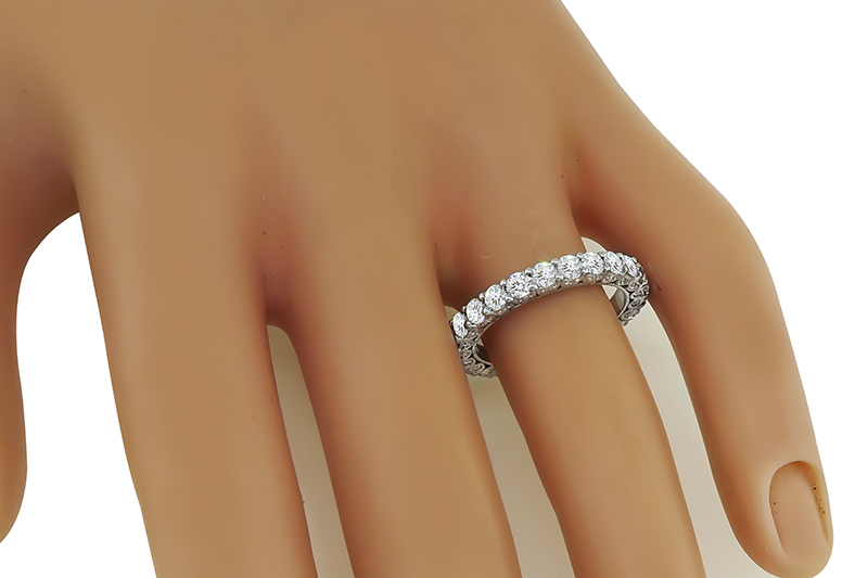 Estate Tacori 2.25ct Diamond Eternity Wedding Band 