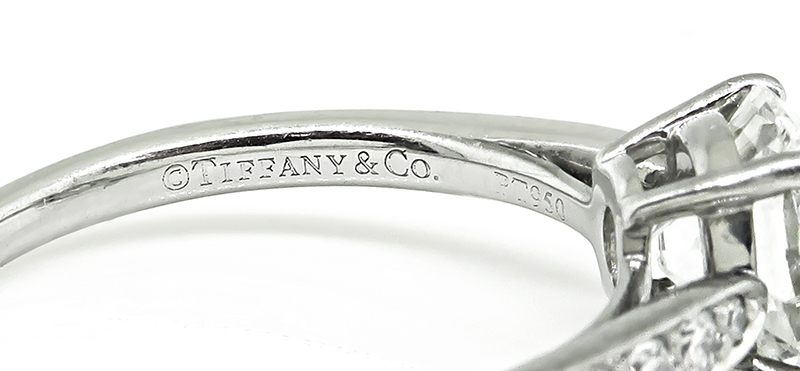 Estate Tiffany & Co 1.36ct Diamond Engagement Ring