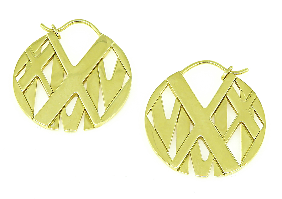 Estate Tiffany & Co Gold Earrings