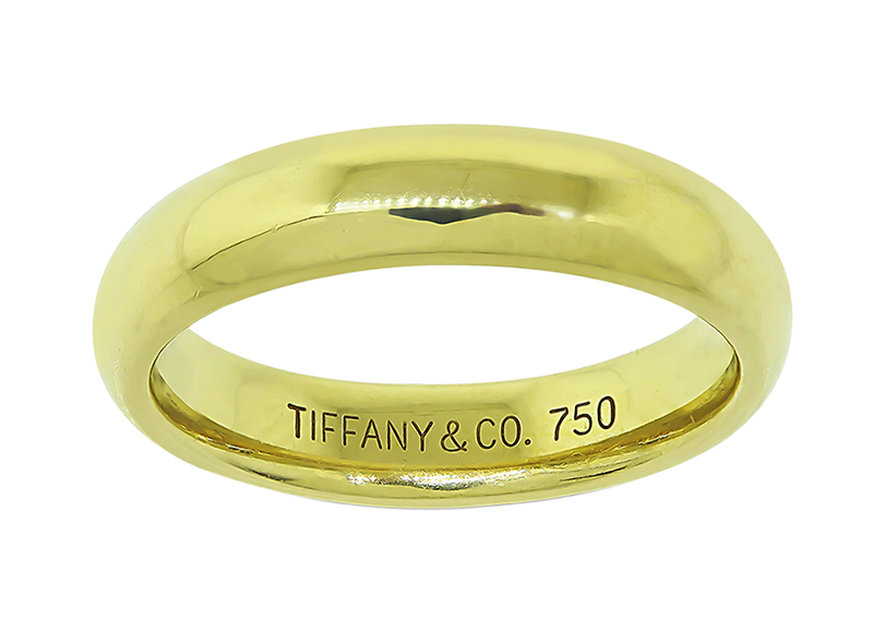 Estate Tiffany & Co Gold Wedding Band