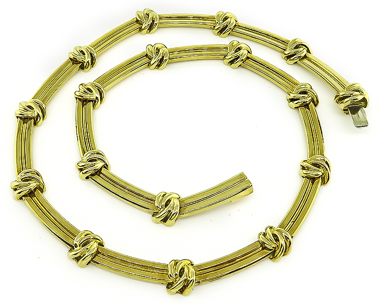 Estate Tiffany & Co Gold Necklace