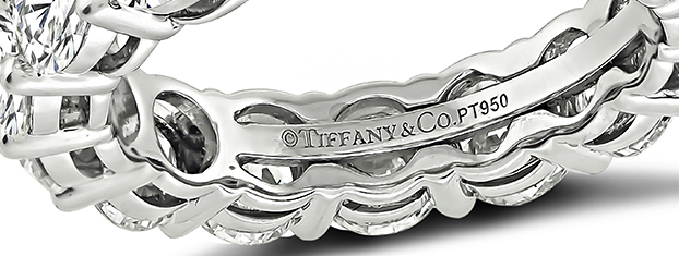Estate Tiffany & Co 4.50ct Diamond Eternity Wedding Band