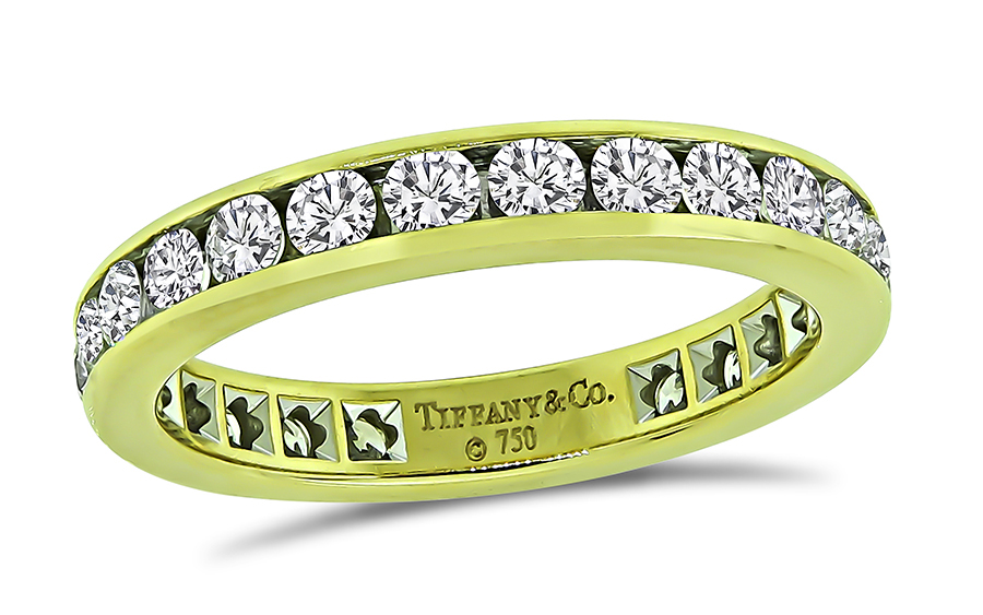 Estate Tiffany & Co 1.25ct Diamond Eternity Wedding Band