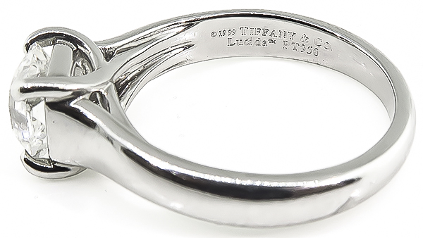 Lucida Wide Band Solitaire Moissanite Engagement Ring | Forever Moissanite