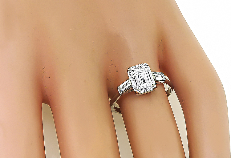 Estate Tiffany & Co GIA 1.94ct Diamond Engagement Ring