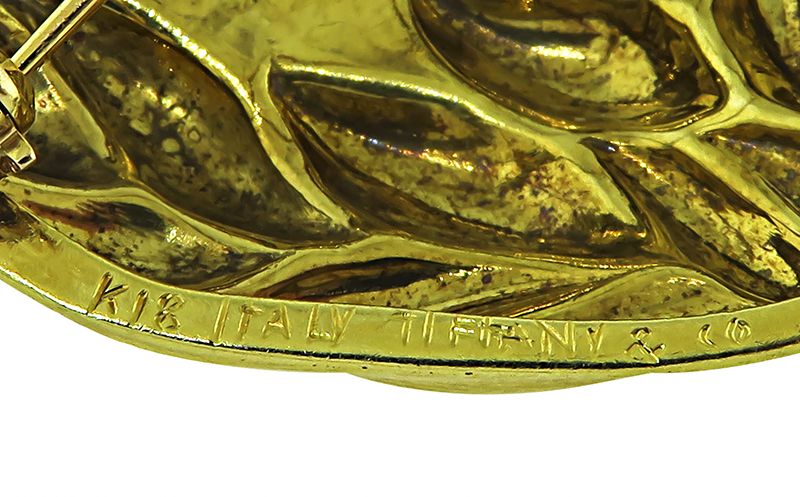 Estate Tiffany & Co Gold Heart Pin
