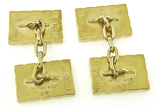 Estate Tiffany & Co Gold Cufflinks