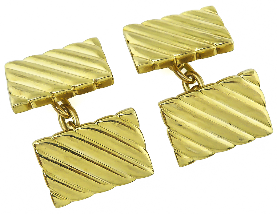 Estate Tiffany & Co Gold Cufflinks
