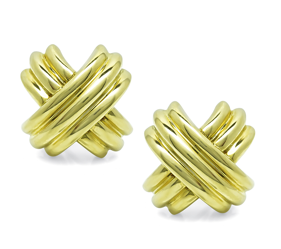 Estate Tiffany & Co Gold Earrings