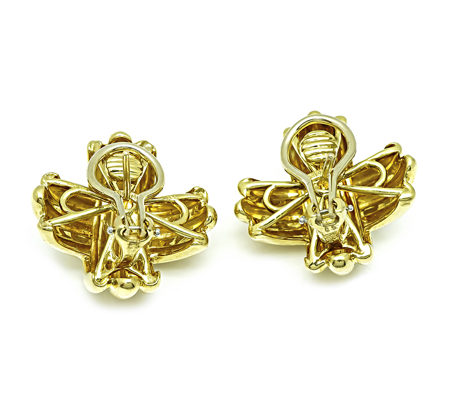 Estate Tiffany & Co Gold Earrings
