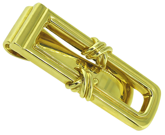 Estate Tiffany & Co Gold Money Clip