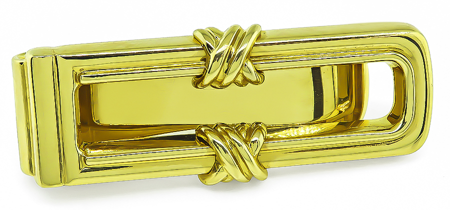 Estate Tiffany & Co Gold Money Clip