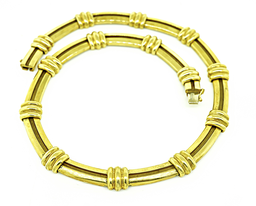 Estate Tiffany & Co Yellow Gold Necklace