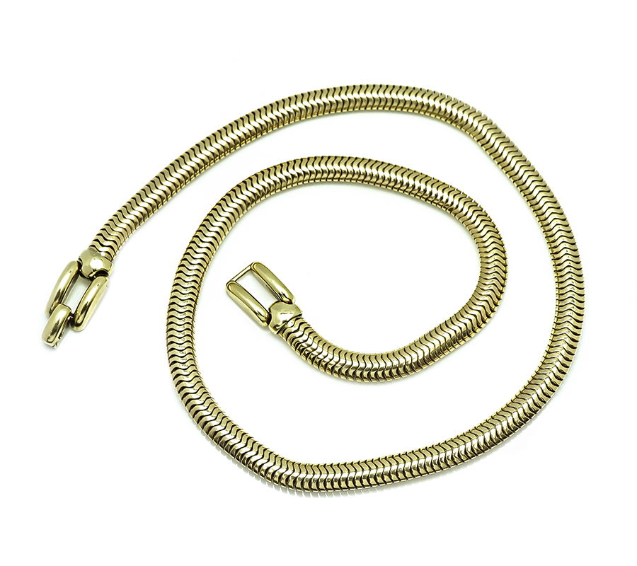 Estate Tiffany & Co. Gold Necklace