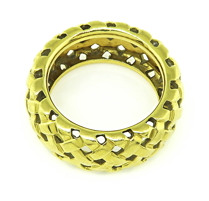 Estate Tiffany & Co Gold Weave Ring