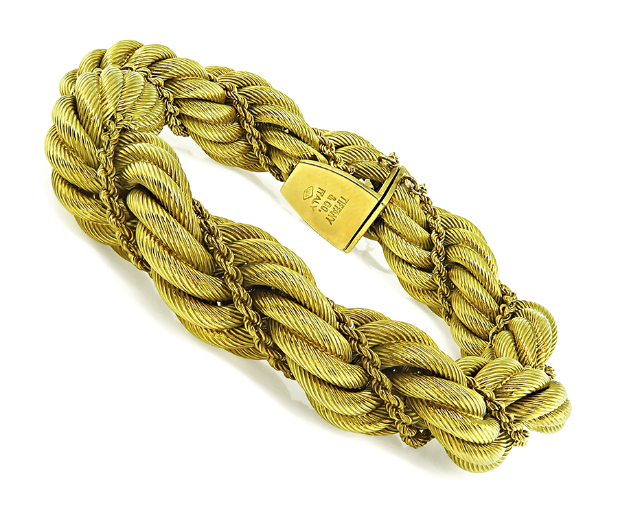 1960s Tiffany & Co Gold Rope Bracelet