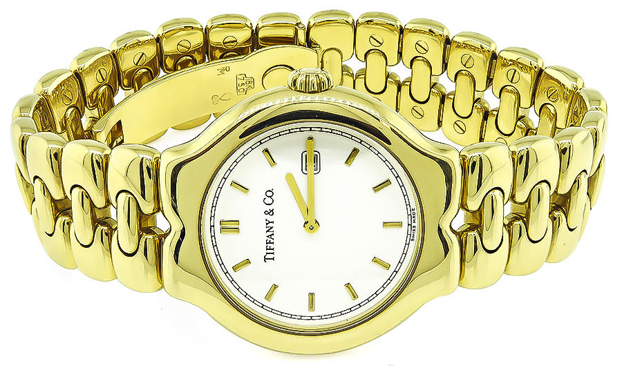 Estate Tiffany & Co Tesoro Gold Watch