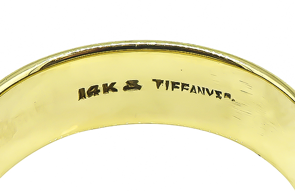 Estate Tiffany & Co Gold Wedding Band