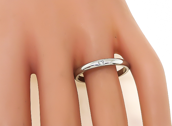 Estate Tiffany & Co Diamond Wedding Band