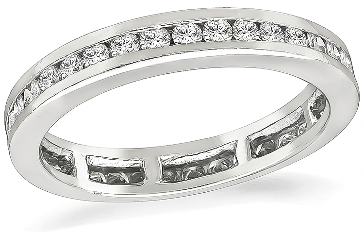 Estate 0.85ct Diamond Eternity Wedding Band