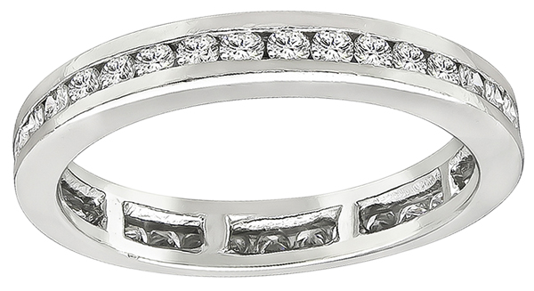 Estate 0.85ct Diamond Eternity Wedding Band