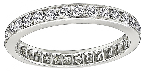 Estate 0.90ct Diamond Eternity Wedding Band