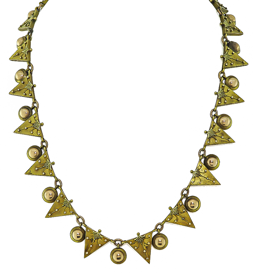 Victorian Two Tone Gold Necklace