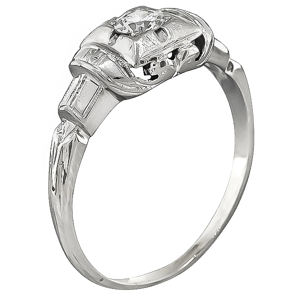 Vintage 0.20ct Diamond Engagement Ring
