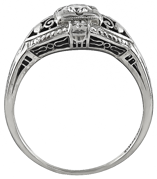 Edwardian 0.20ct Diamond Engagement Ring