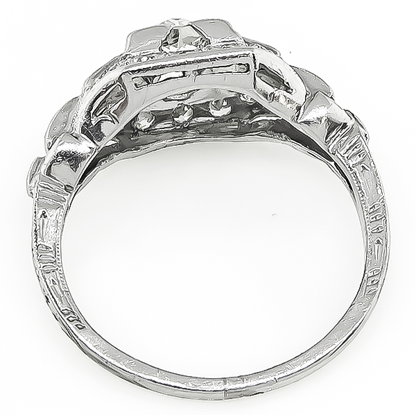 Art Deco 0.40ct Diamond Engagement Ring