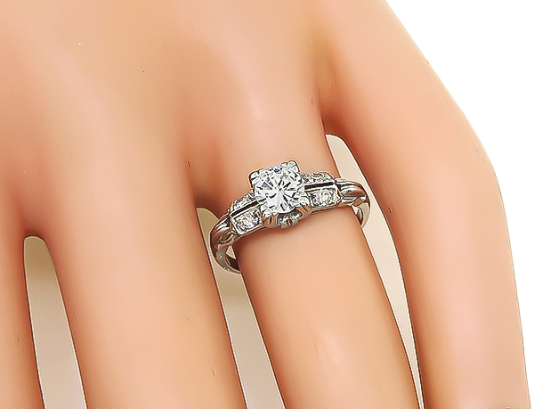 Vintage 0.50ct Diamond Engagement Ring