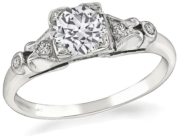 Vintage 0.59ct Diamond Engagement Ring