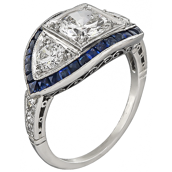 Vintage 0.90ct Diamond Engagement Ring