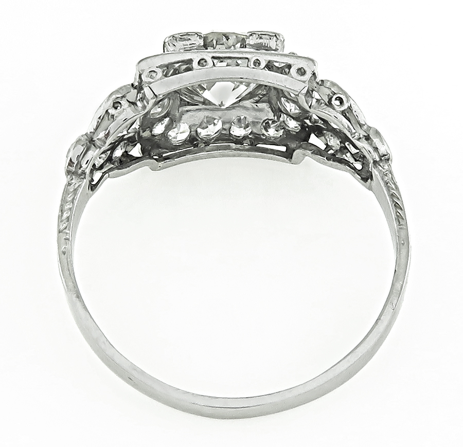 Art Deco 1.00ct Diamond Engagement Ring