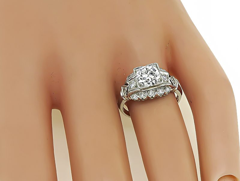 Vintage 1.10ct Diamond Engagement Ring