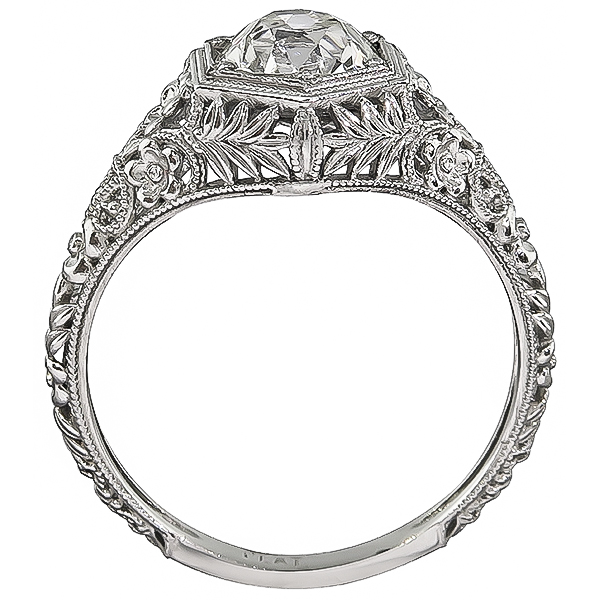 Edwardian Style 1.10ct Diamond Engagement Ring