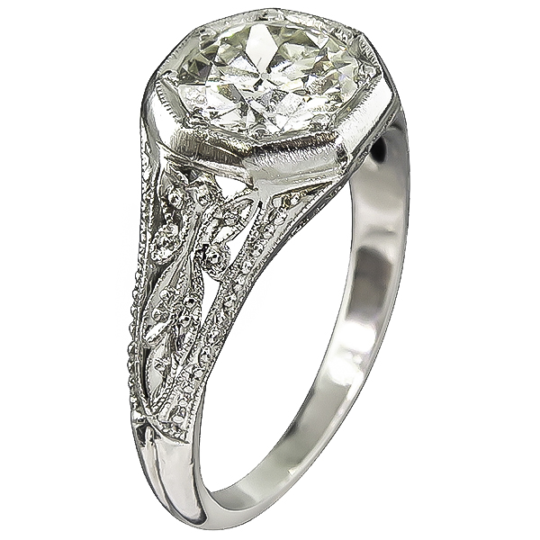 Vintage 1.19ct Diamond Engagement Ring